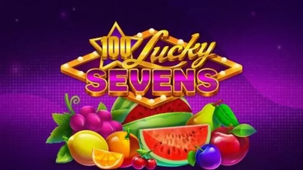 Tampilan antarmuka slot 100 Lucky Sevens dengan simbol klasik